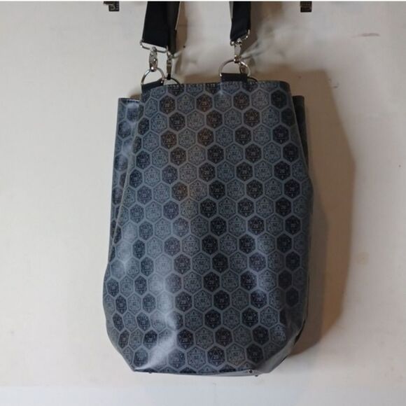 ThinkGeek Stylish Gray Hexagon Tote Bag - Picture 9 of 15